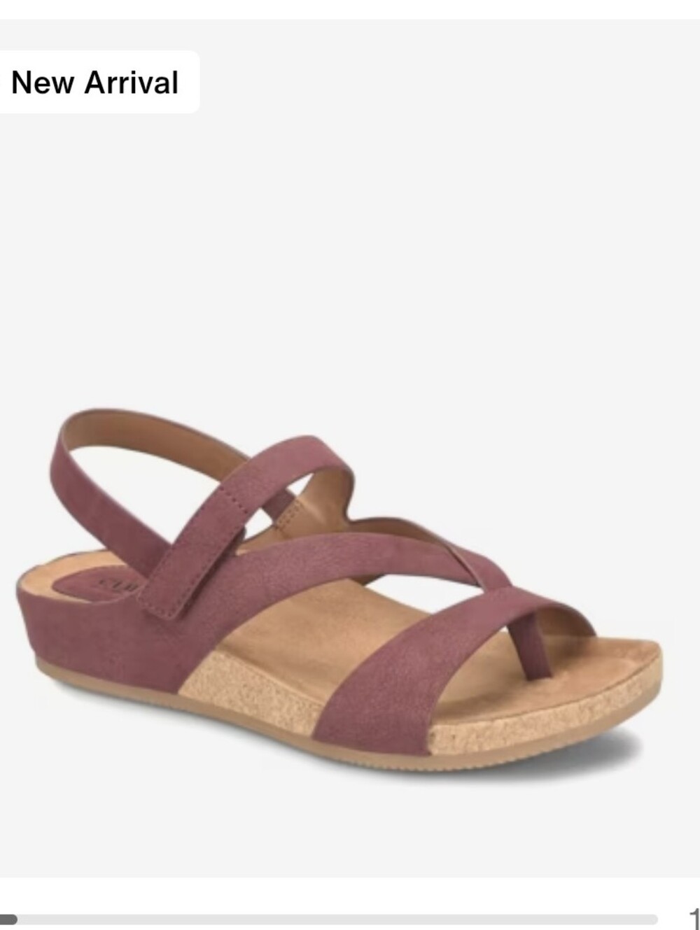 Eurosoft Gianetta Sandal Velcro Strap Sz 8 Pink Suede Like New